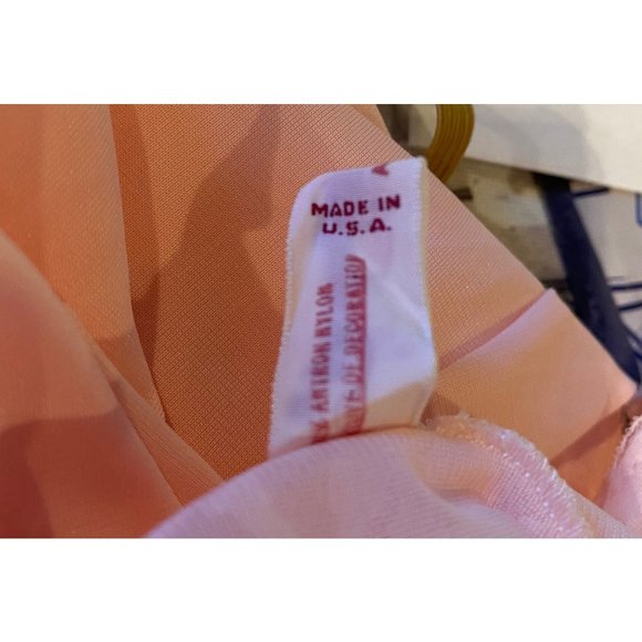 Vintage Seamprufe Pink Slip Bodice Made in USA Adjustable Straps Size 36 - Picture 7 of 7